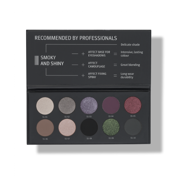Smoky And Shiny Pressed Eyeshadows Palette